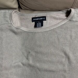 Rampage Vintage 90’s Men's Crewneck Sweater in Taupe Beige size Large